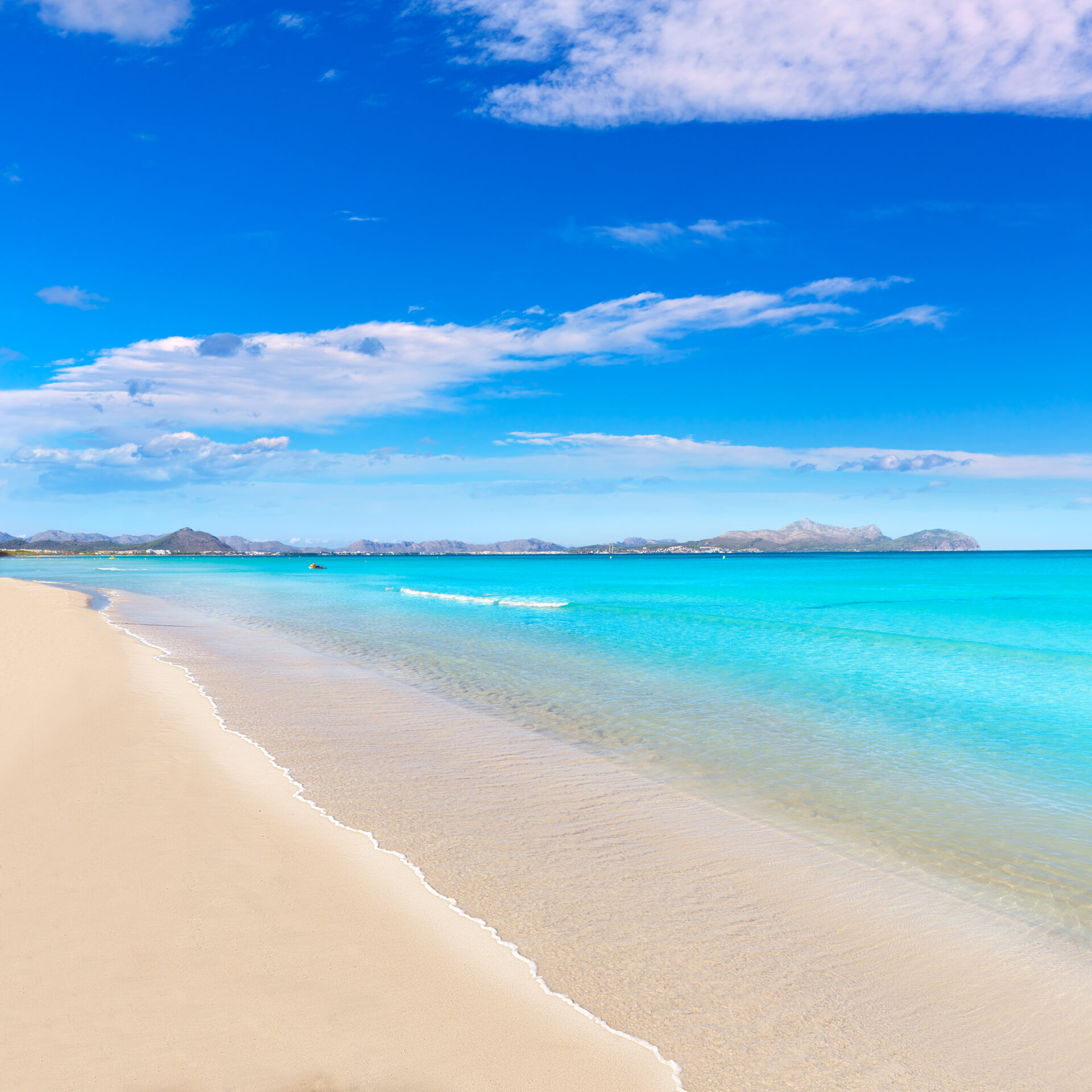 Mallorca Can Picafort beach in alcudia bay Majorca