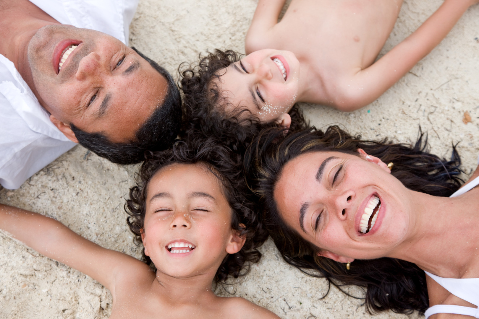 Familie am Strand