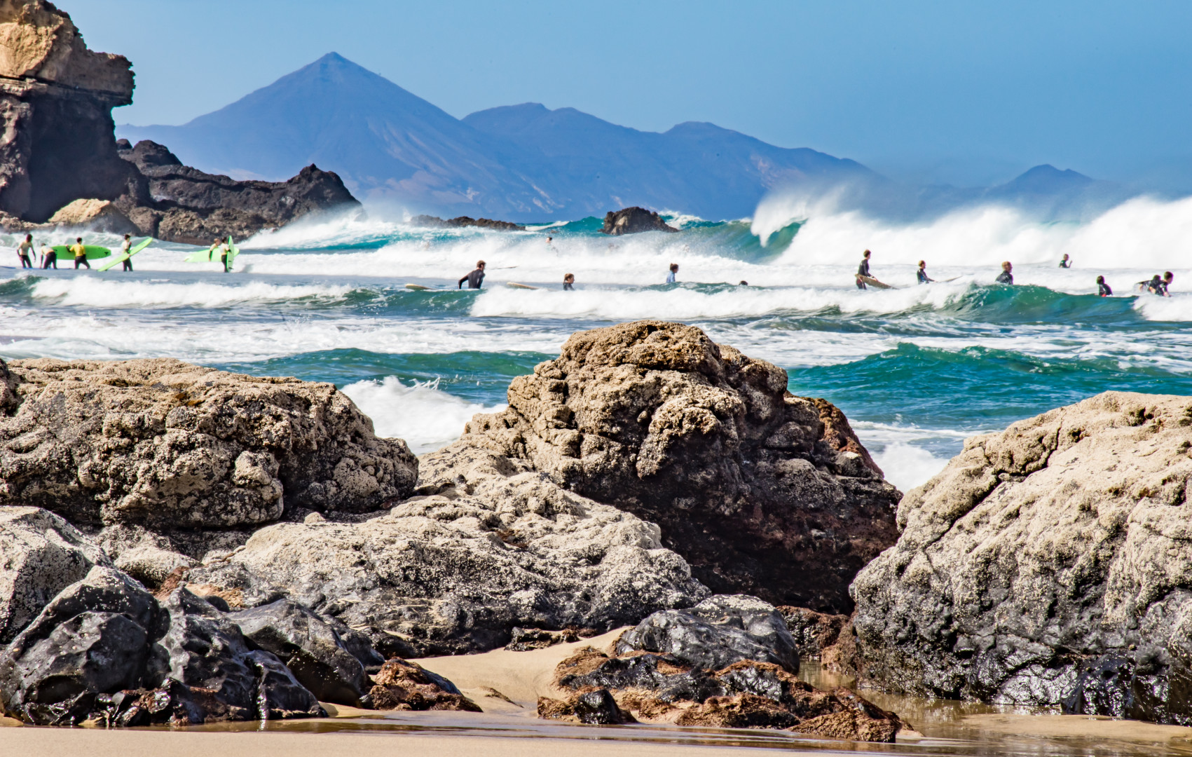 Playa de Viejo, Surfen