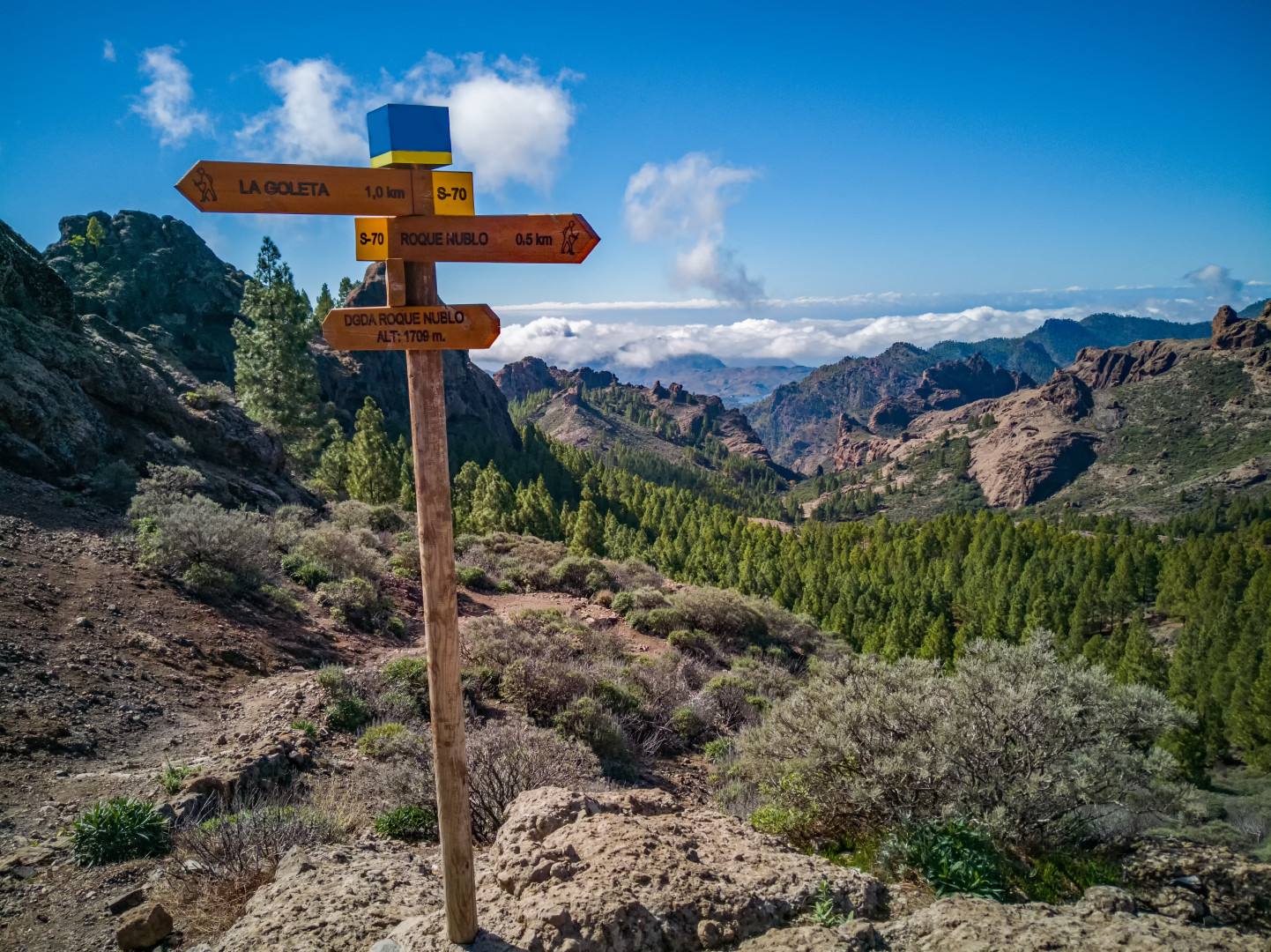 Gran Canaria, Wandern, Weg zum Roque Nublo, Gran Canaria Urlaub