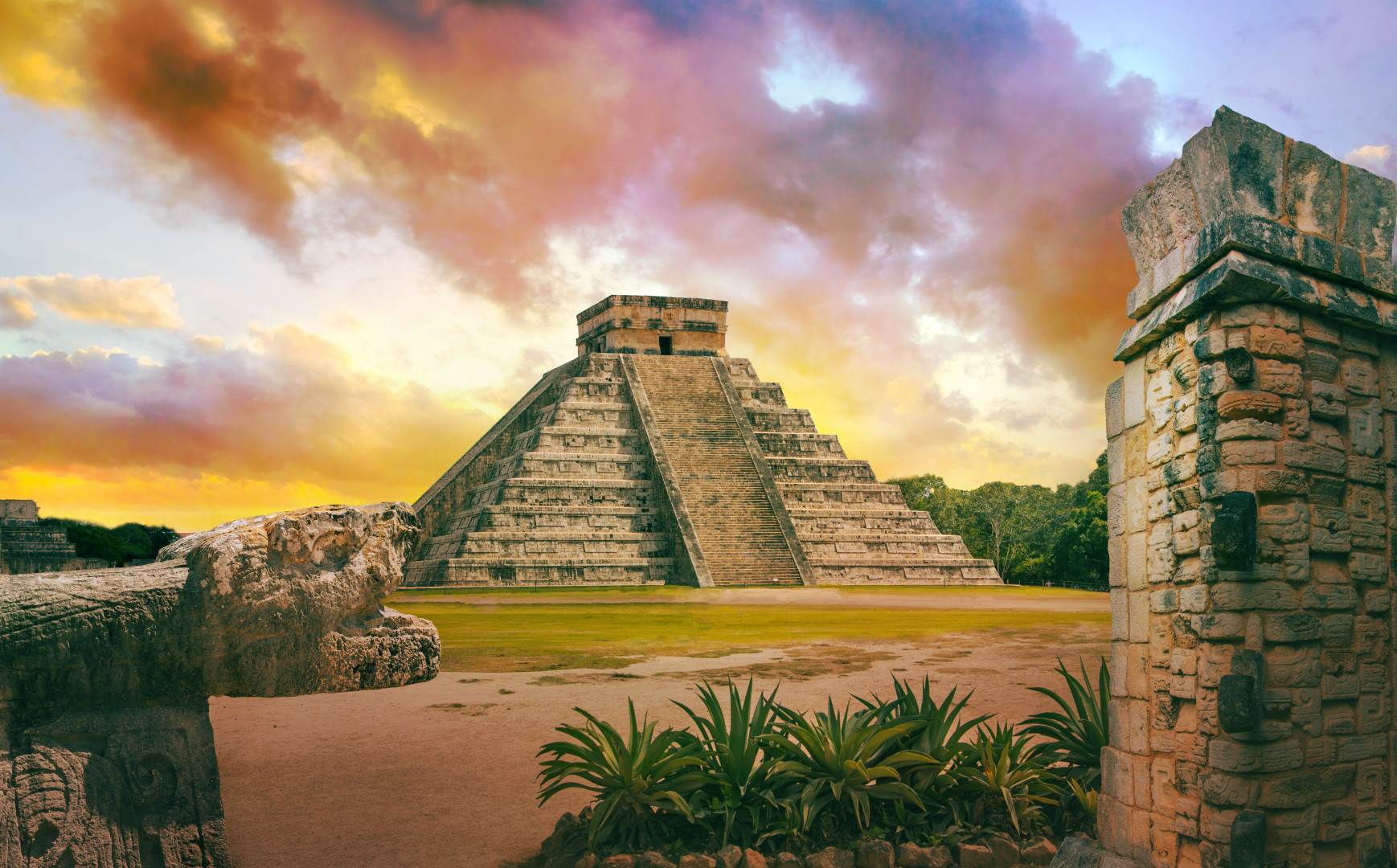 Mexiko, Pyramide des Kukulkán, Chichén Itzá