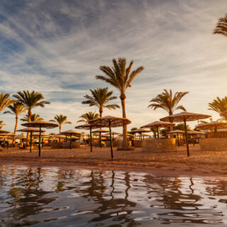 Abendstimmung am Strand von Hurghada