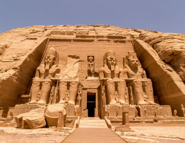 Antike Sehenswürdigkeiten in Ägypten: der Tempel von Abu Simbel, Ägypten