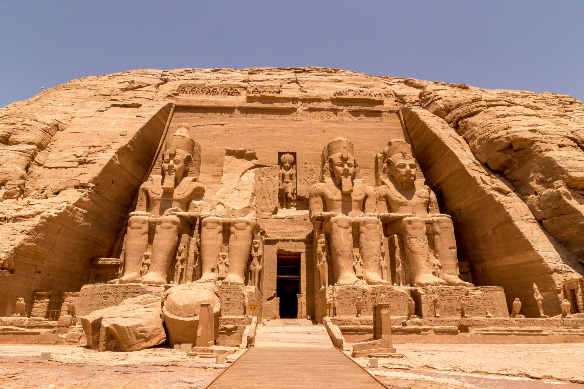 Antike Sehenswürdigkeiten in Ägypten: der Tempel von Abu Simbel, Ägypten