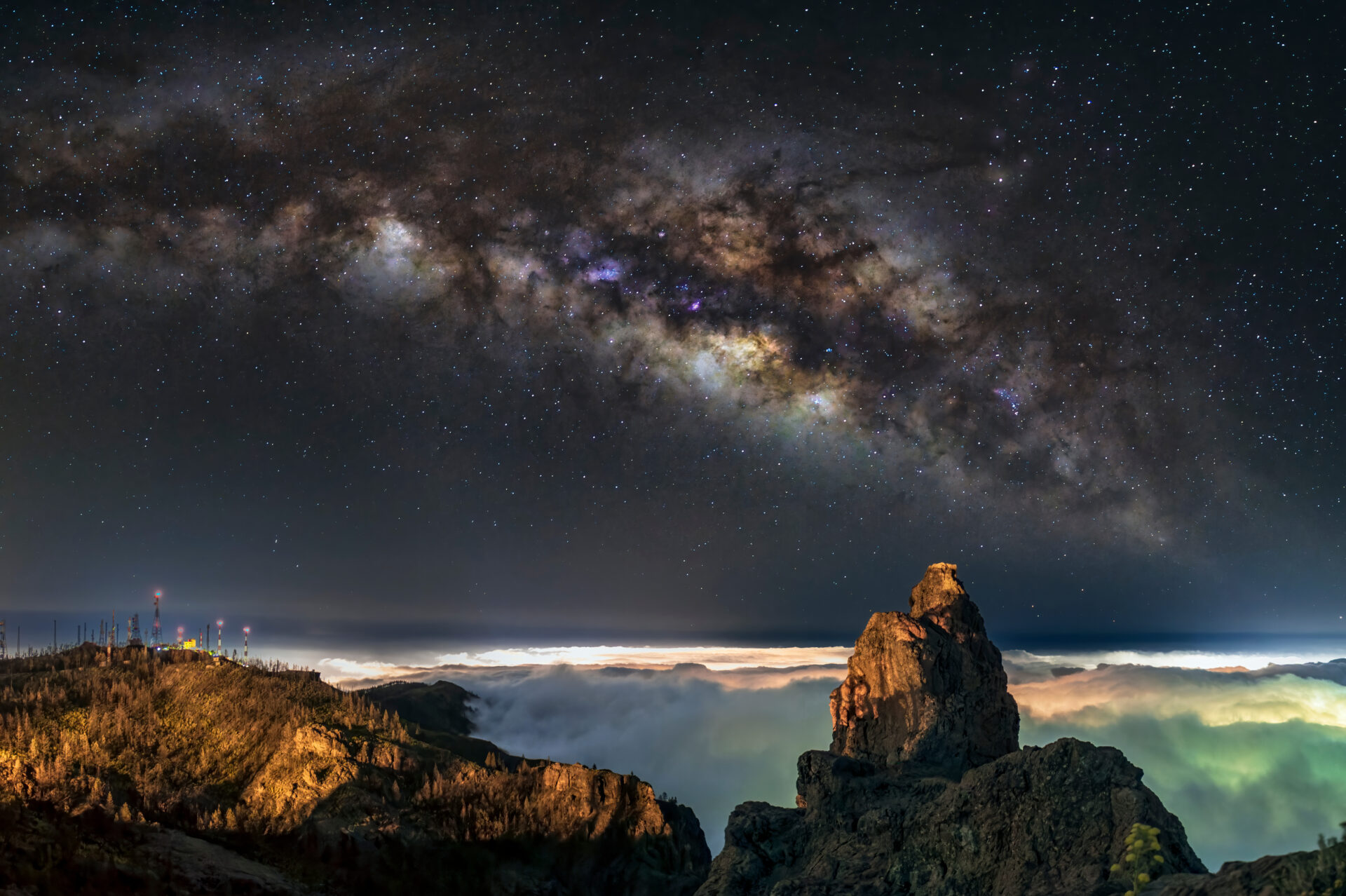 Pico de las nieves, Sterne, Gran Canaria