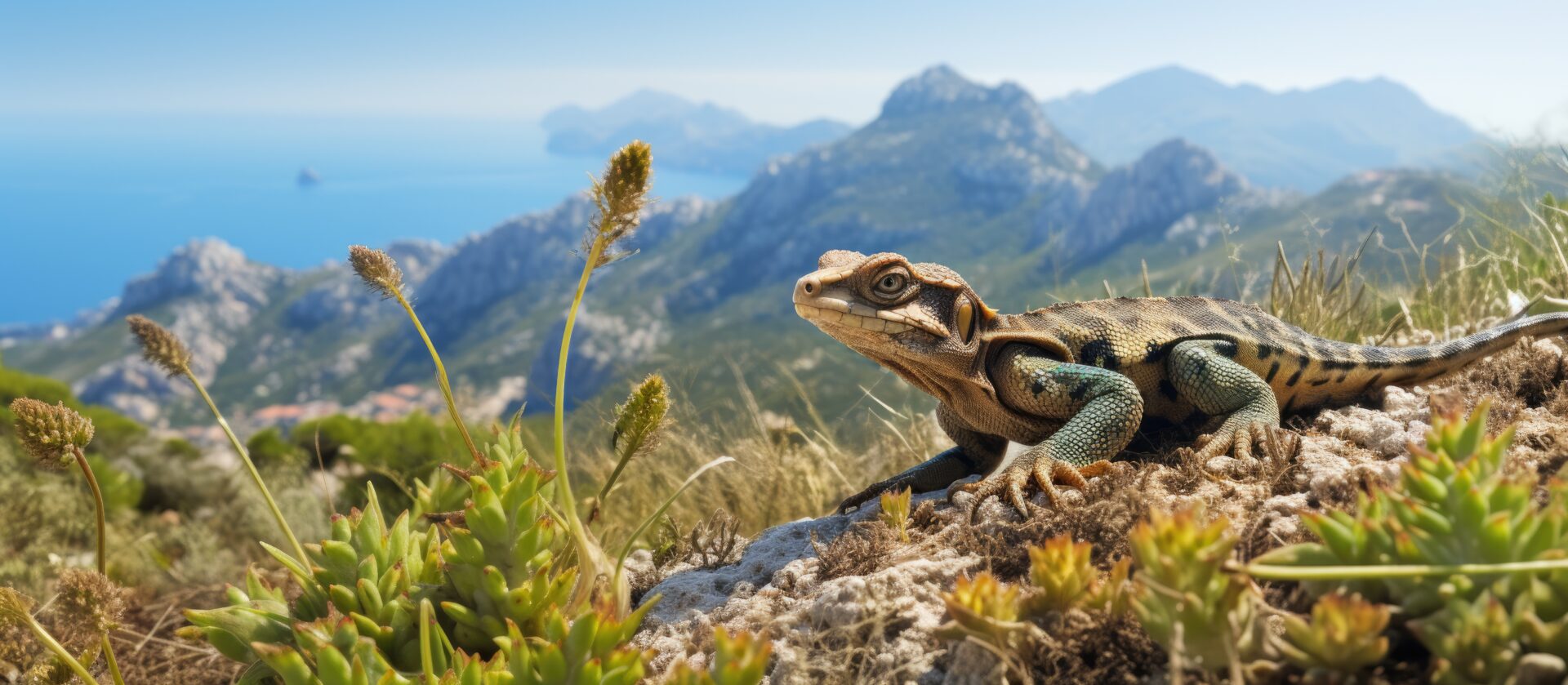 Dragonera-Eidechse auf der Dracheninsel, Mallorca