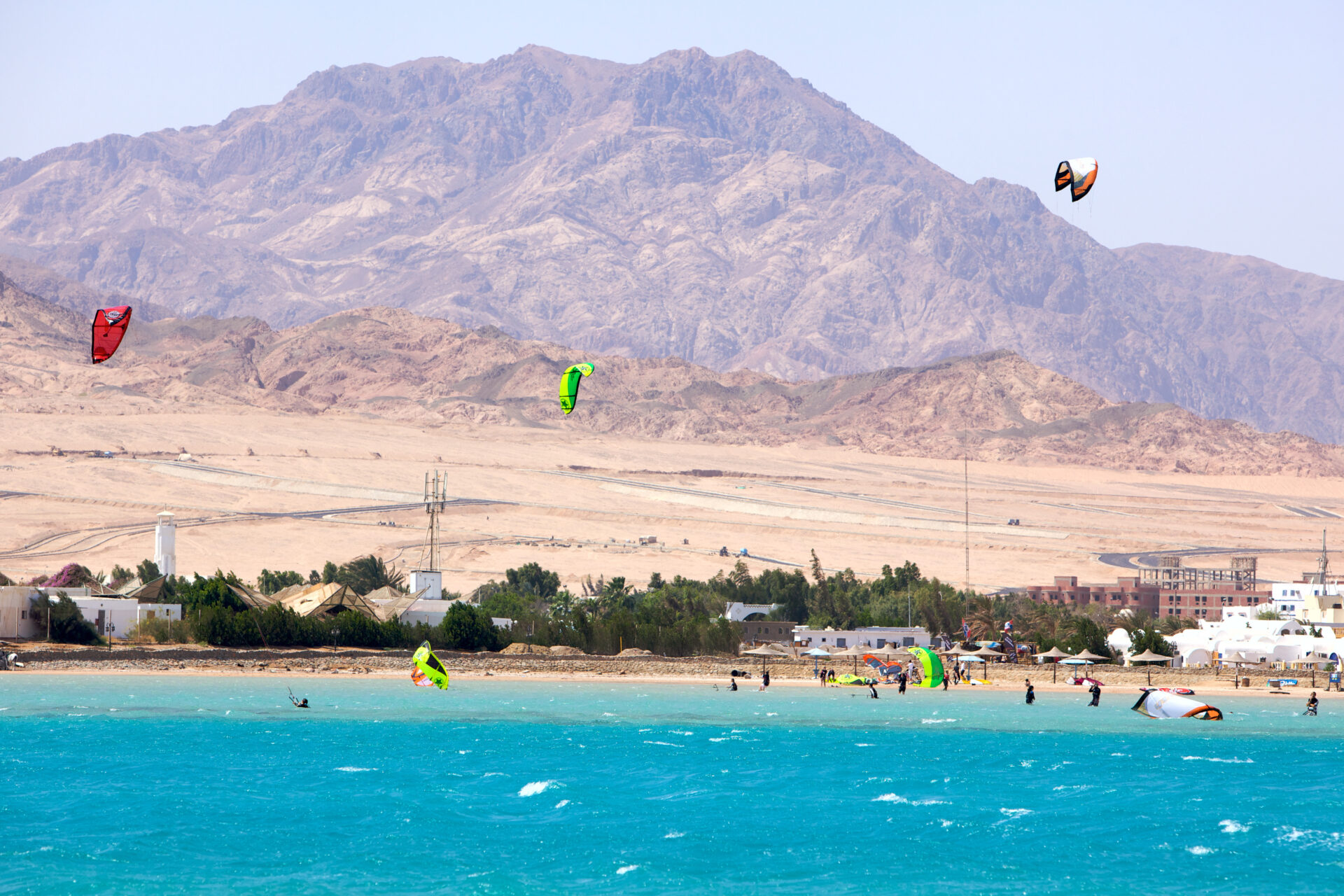 Kitesurfer am Laguna Beach, Dahab