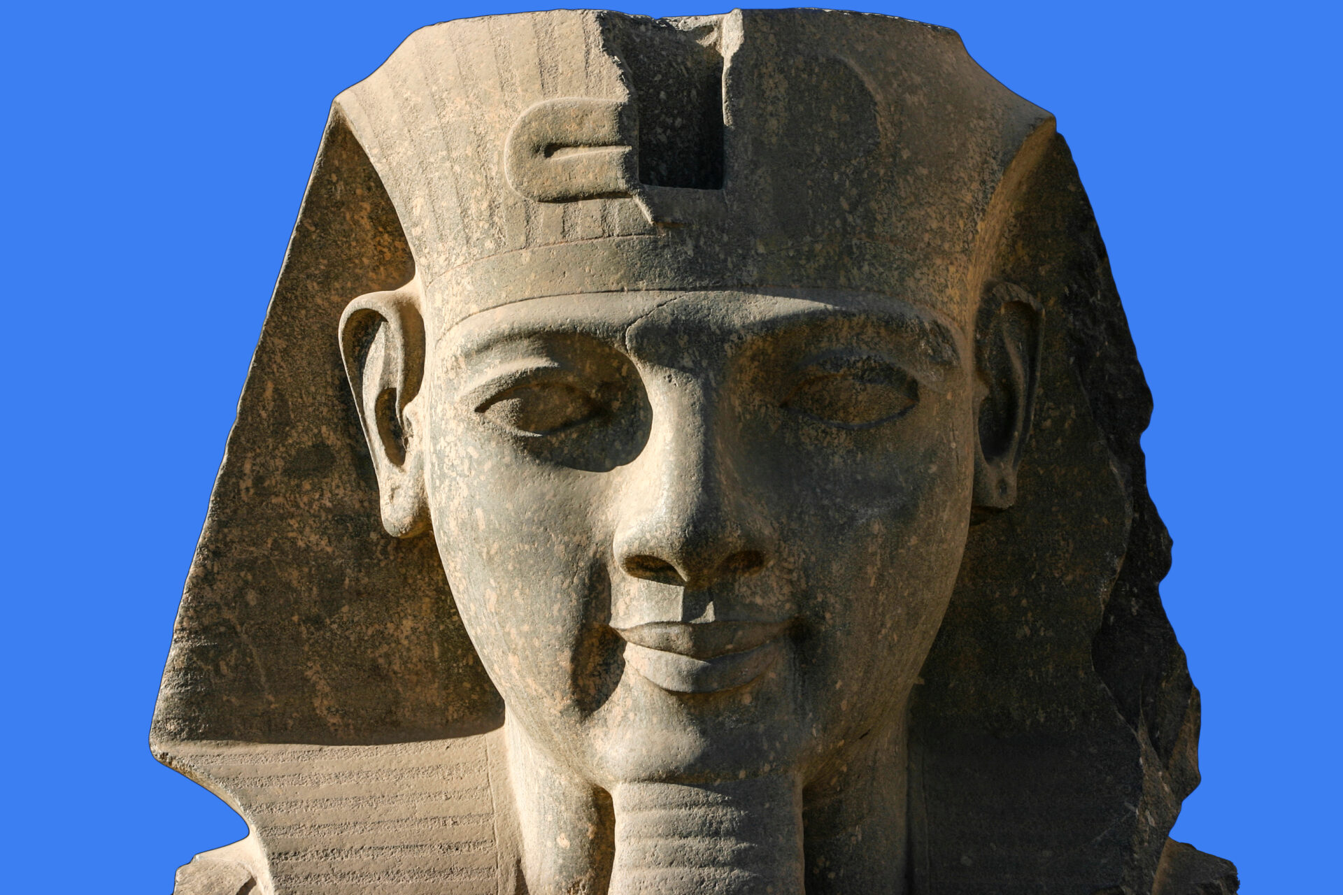 Statue of Ramses II in Luxor temple, Egypt.