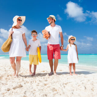 Familie am Strand