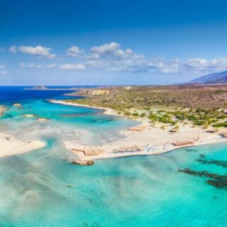 Elafonissi beach kreta, Panoramasicht