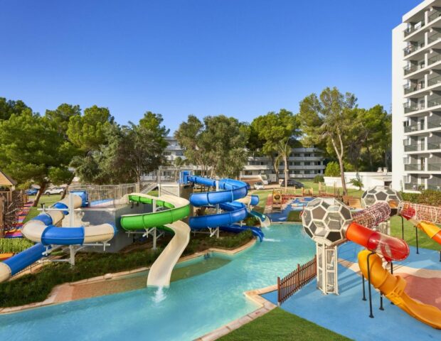 Wasserrutschen Paradies, club Bellevue, Mallorca