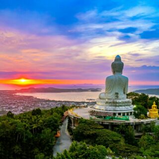 Big Buddha bei Sonnenuntergang, Sehenswürdigkeiten in Phuket