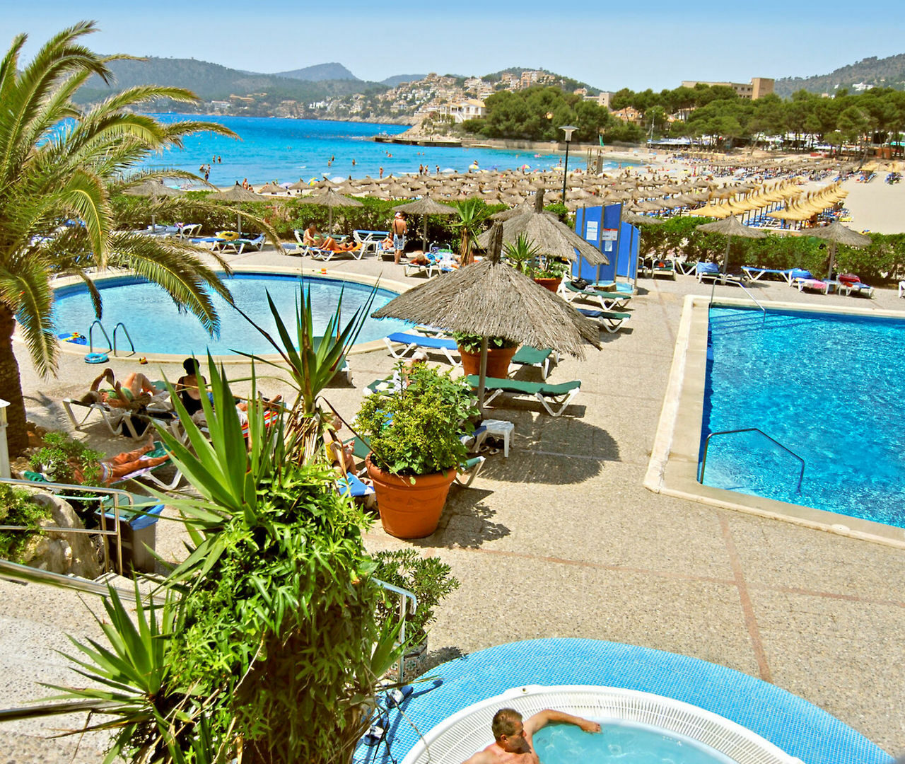 Pool und Strandbereich, Hotel Vibra Beverly Playa, Mallorca