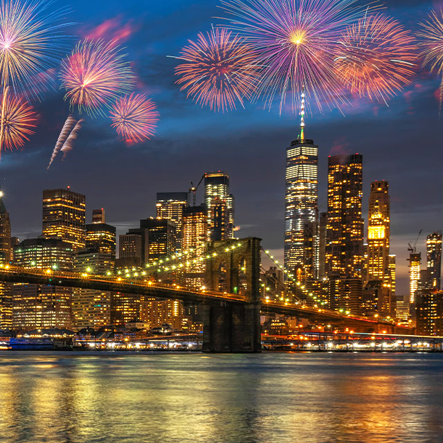 New York Feuerwerk