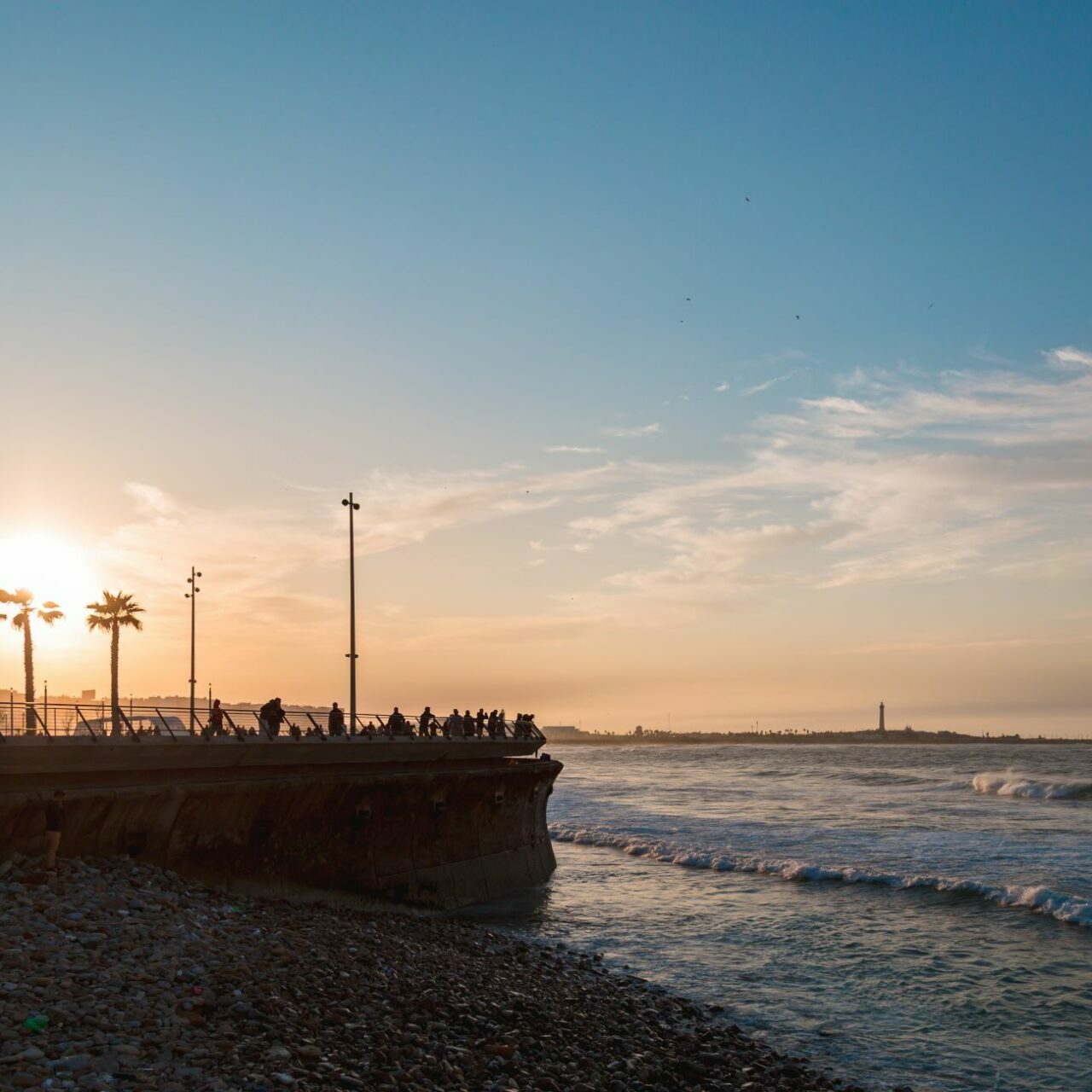 Casablanca, Meerespromenade am Abend