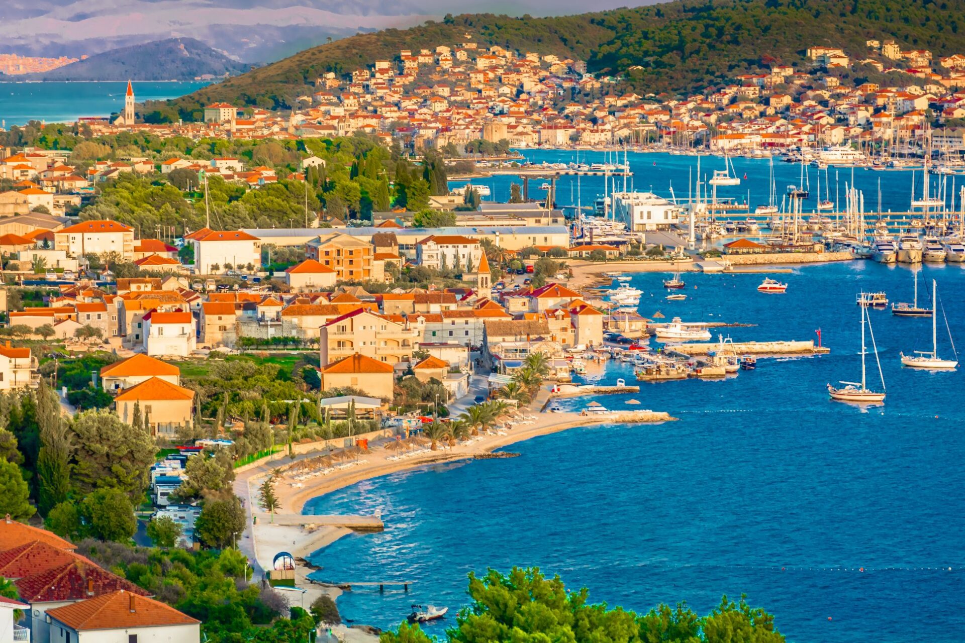 Blick auf Trogir
