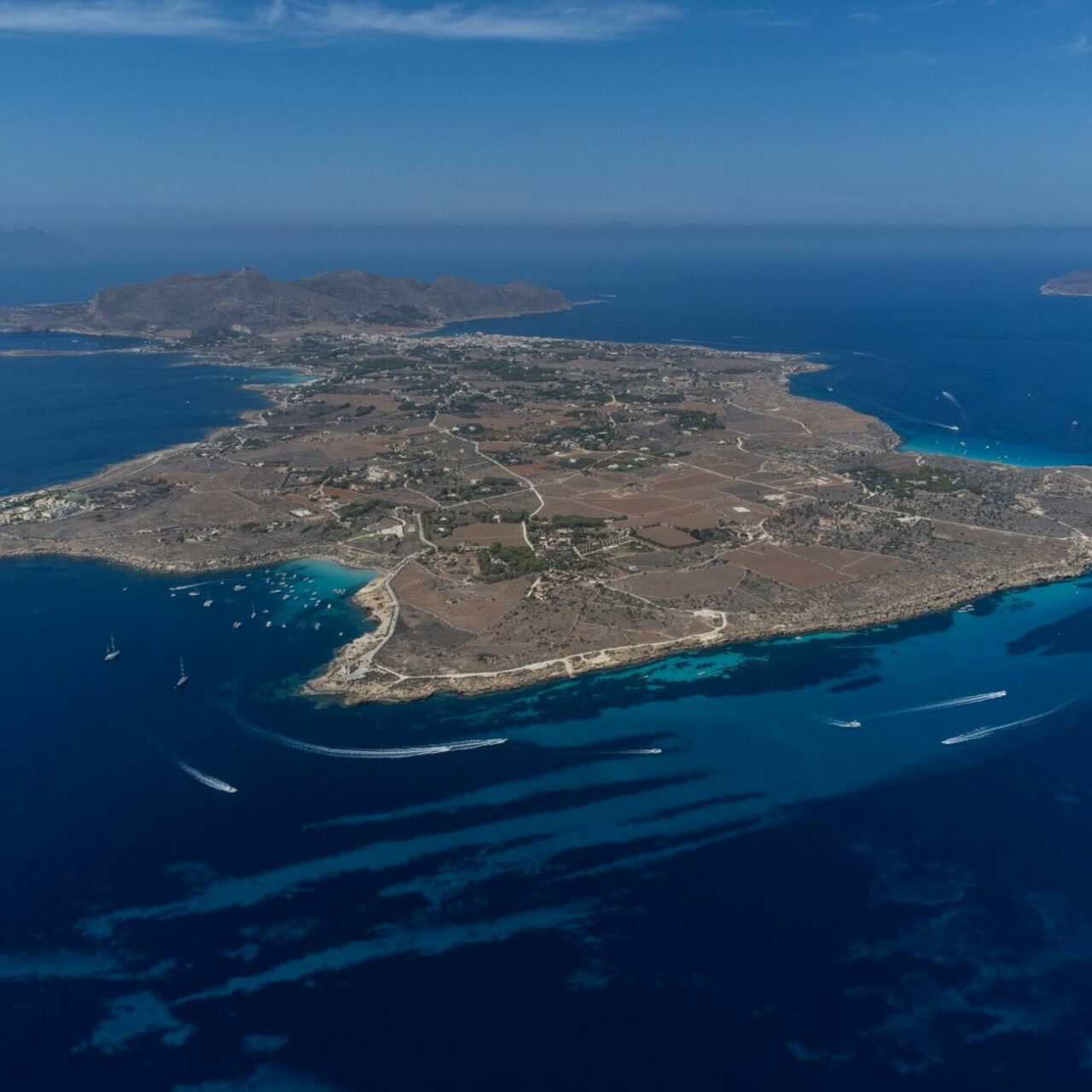 Blick auf Favignana