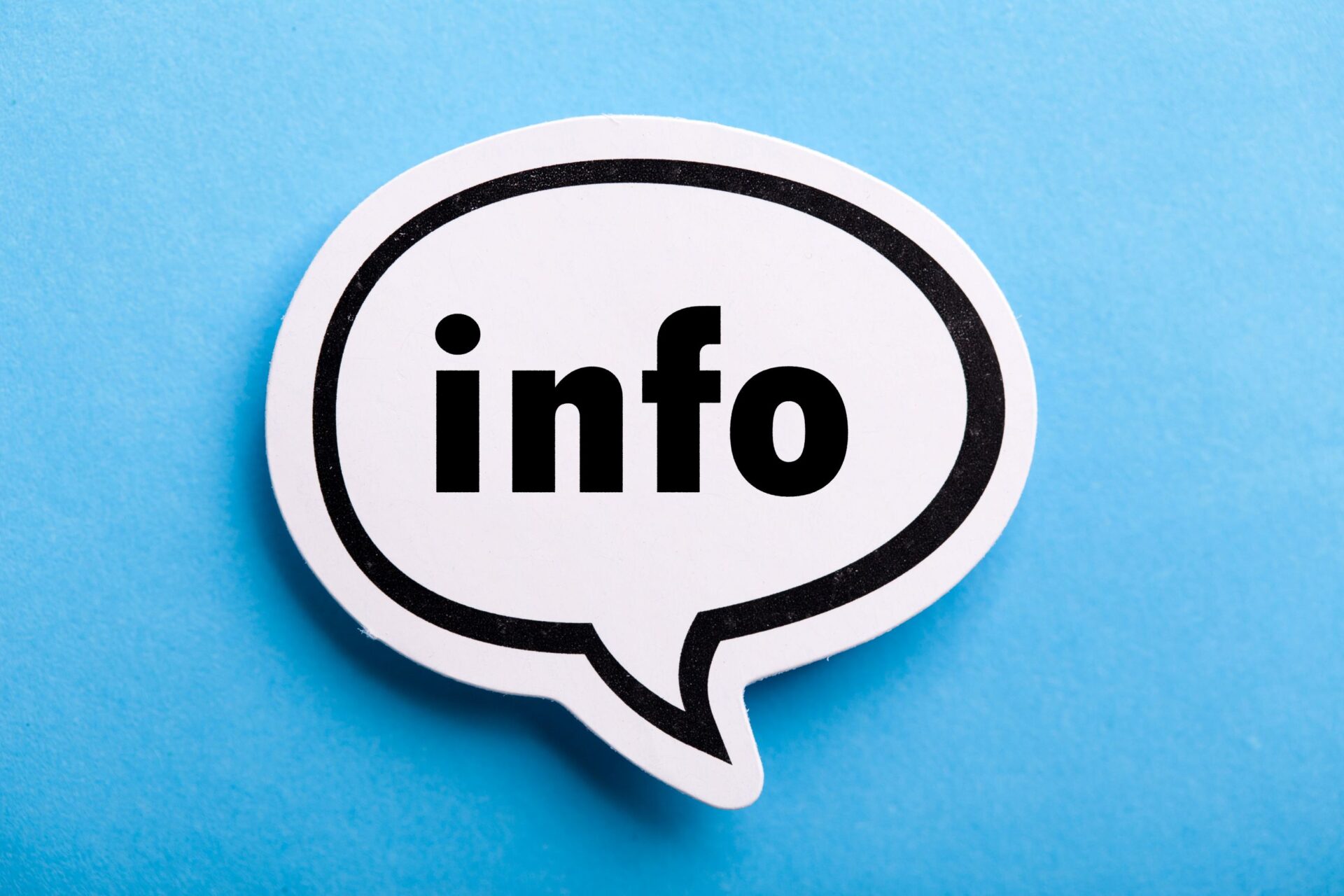 Info Speech Bubble