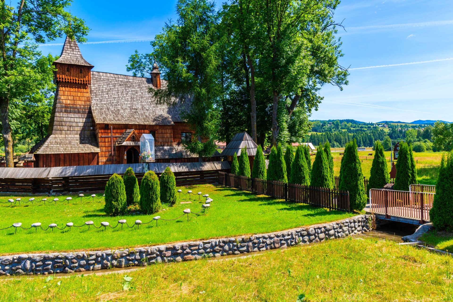 Kirche in Dębno, Polen