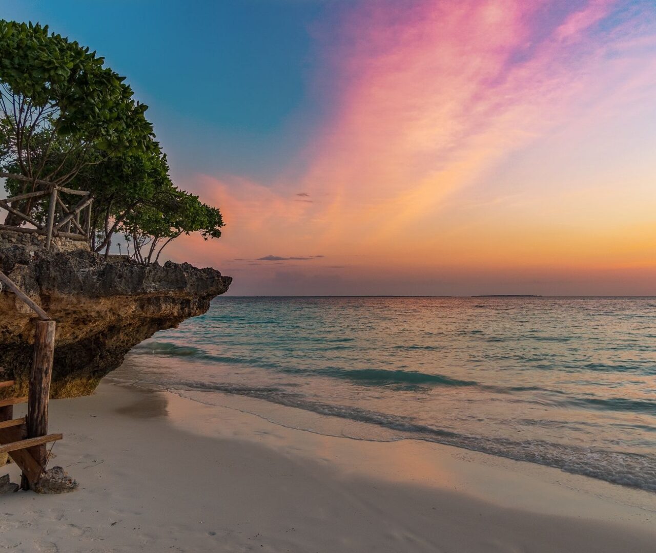 Nungwi Beach bei Sonnenuntergang, Sansibar