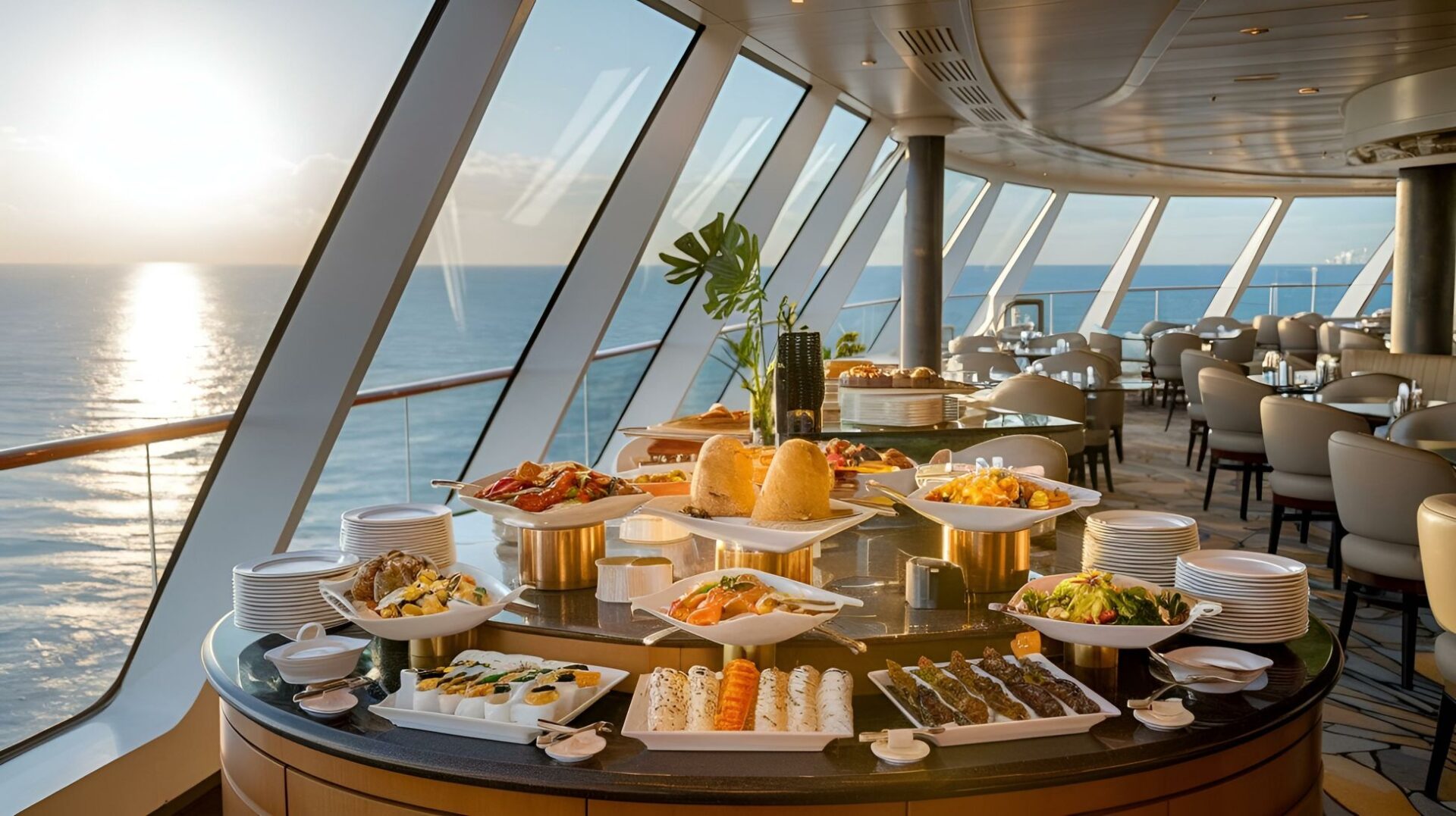 buffet auf Kreuzfahrtschiff