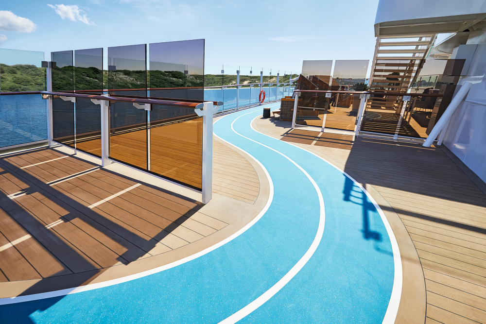 Joggingstrecke auf der Mein Schiff 1