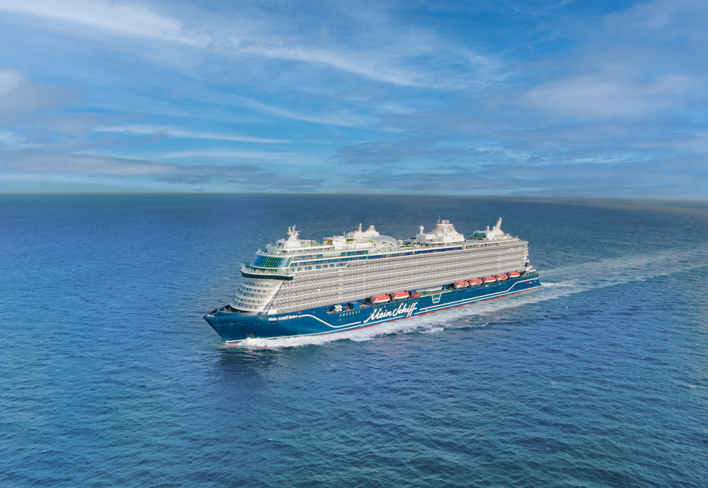 Mein Schiff Relax, Drohnenaufnahme, TUI Cruises InTUItion-Klasse