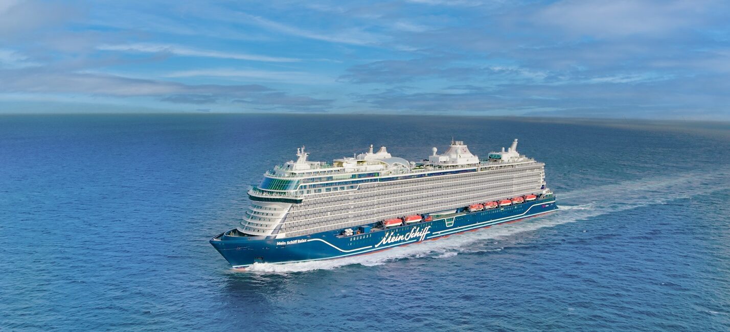Schiffsmotiv, Mein Schiff Relax, Drohnenaufnahme