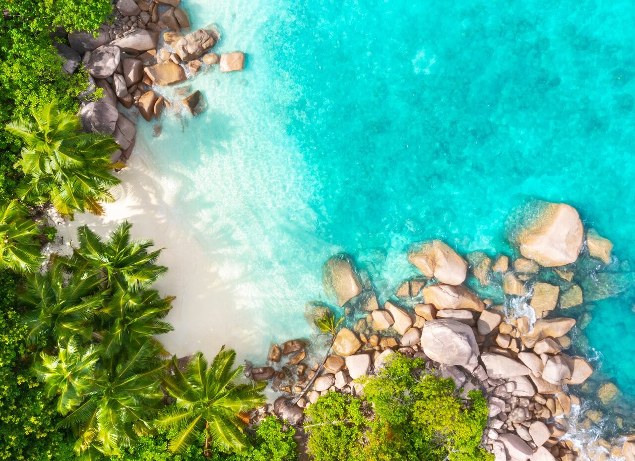 Anse Lazio Strand, Praslin, Seychellen