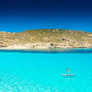 SUP in der Blue Lagoon