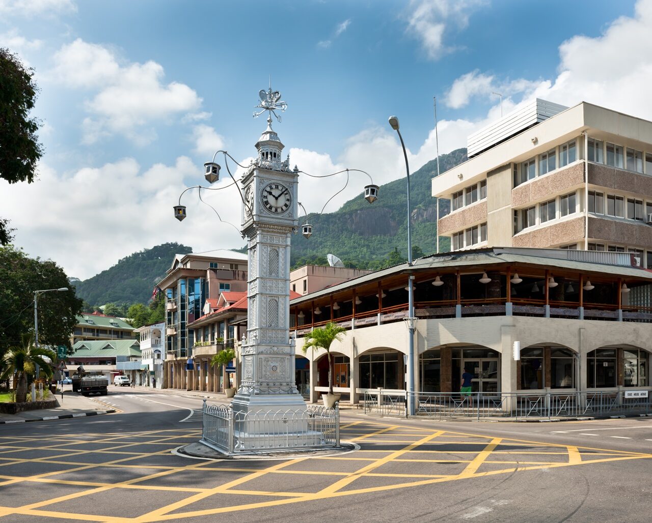 Clock tower in Victoria, Seychellen