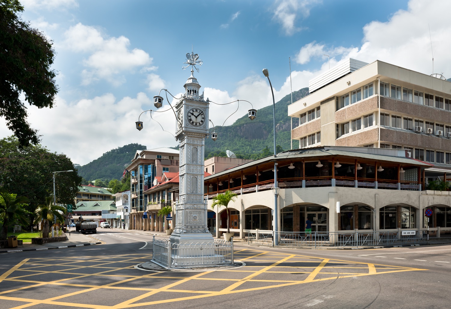 Clock tower in Victoria, Seychellen