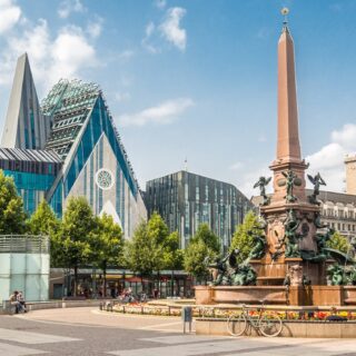 Panorama Augustusplatz in Leipzig