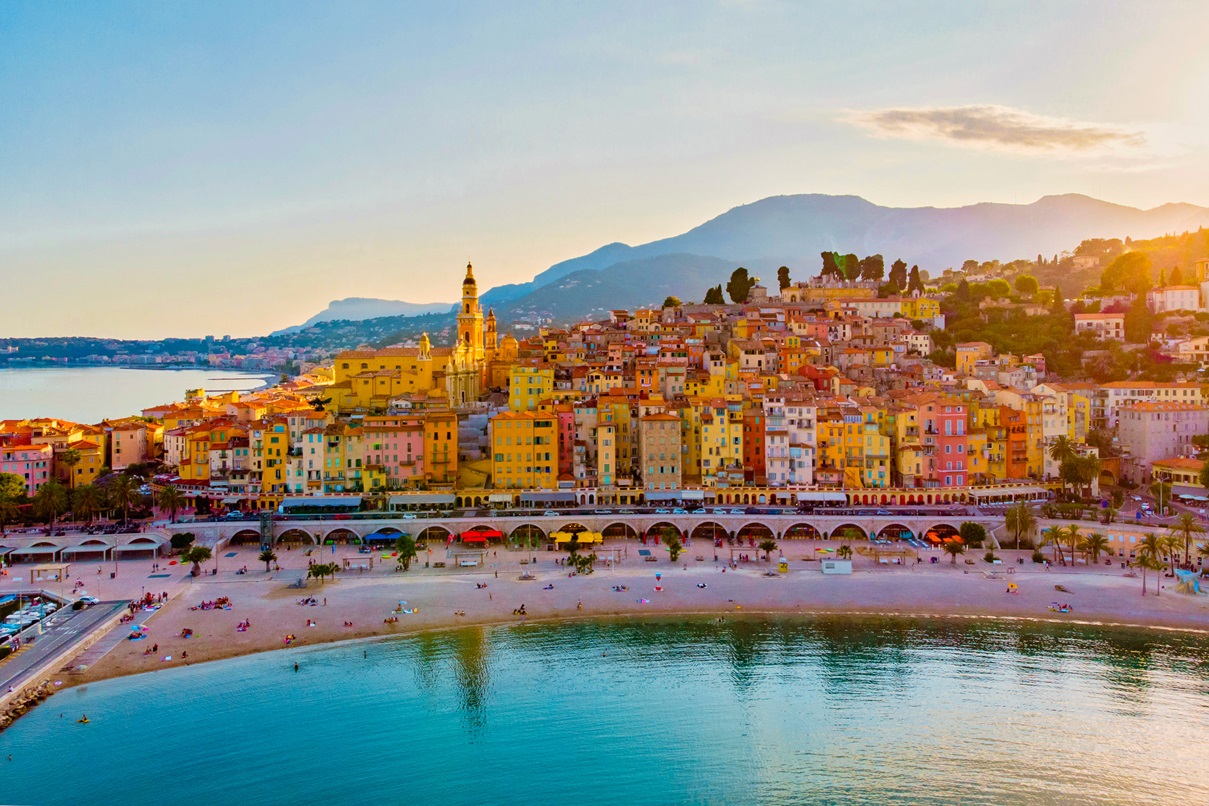 Menton bunte Altstadt